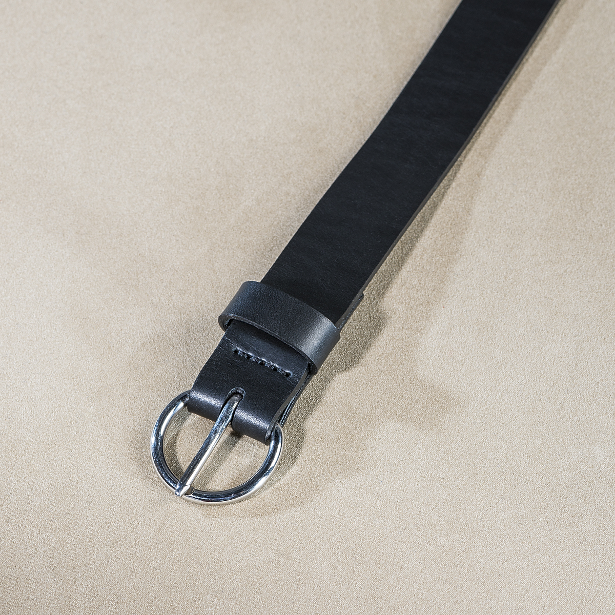 Leather belt for ladies Black 3.