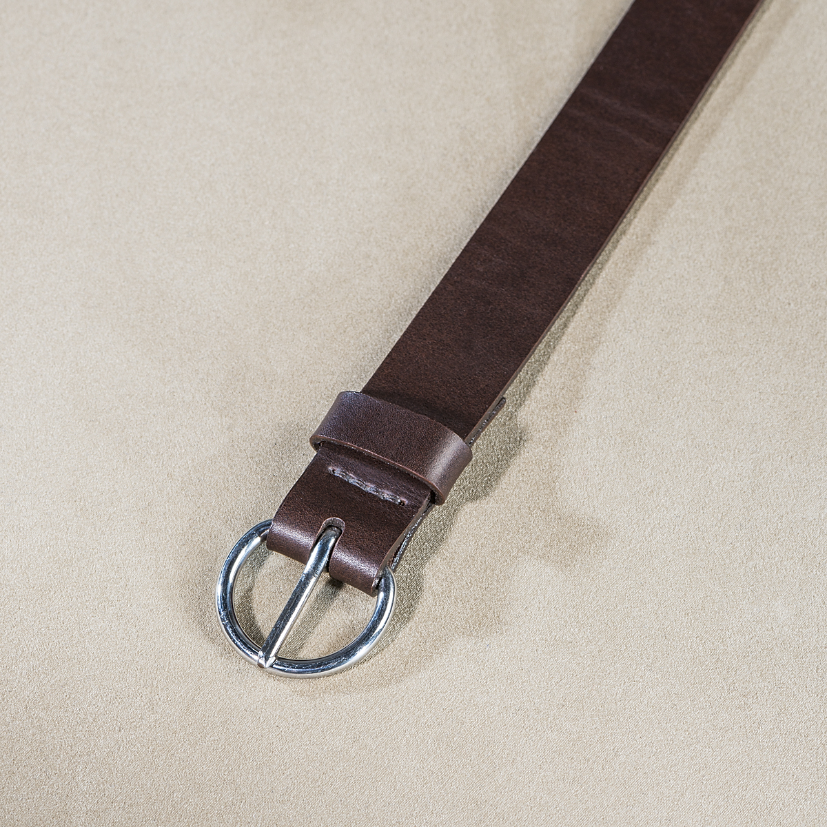 Leather belt for ladies Brown 3.